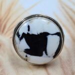 White Buffalo Turquoise Size US 10 925 Sterling Silver Ring (REXT8-170)