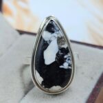 White Buffalo Turquoise Size US 7 925 Sterling Silver Ring (REXT8-137)