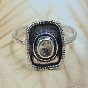 Plain Ring 925 Sterling Silver Southwest Ring (REXT132-17)