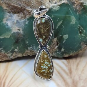 Mine 8 Turquoise 925 Sterling Silver Pendant (REXT8-191)