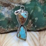 Mine 8 Turquoise 925 Sterling Silver Pendant (REXT8-195)