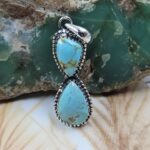 Mine 8 Turquoise 925 Sterling Silver Pendant (REXT8-192)