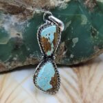 Mine 8 Turquoise 925 Sterling Silver Pendant (REXT8-189)