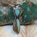 Mine 8 Turquoise 925 Sterling Silver Pendant (REXT8-198)