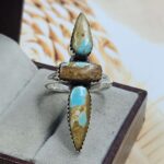 Mine 8 Turquoise Size US 11 925 Sterling Silver Ring (REXT8-187)
