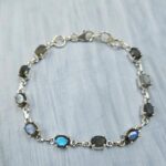 Labradorite 925 Sterling Silver Tennis Bracelet (REXT7-9)