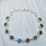 Labradorite 925 Sterling Silver Tennis Bracelet (REXT7-15)