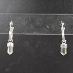 White Topaz 1" 925 Sterling Silver Earrings (REXT77-56)