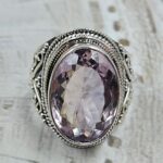 Amethyst Size US 7 925 Sterling Silver Ring (RS35-113)