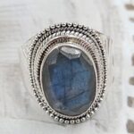 Labradorite Size US 8 925 Sterling Silver Ring (RS35-123)