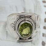 Peridot Size US 8 925 Sterling Silver Ring (RS35-125)