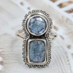 Teal Kyanite Size US 7 925 Sterling Silver Ring (RS35-139)