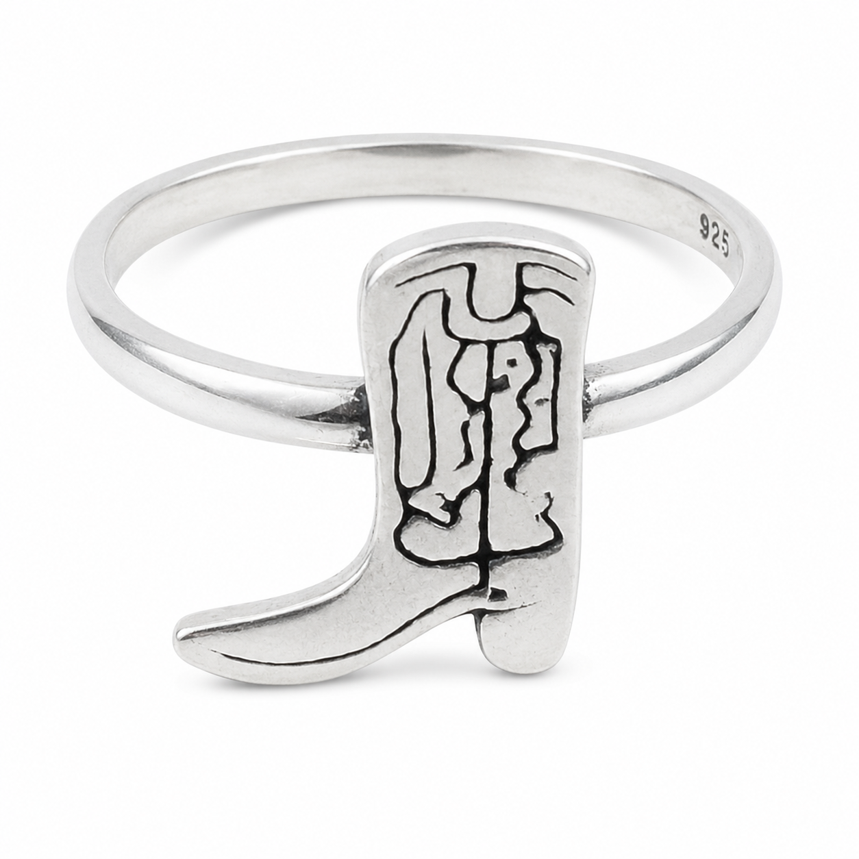 Plain Ring 925 Sterling Silver Southwest Ring (REXT132-16)