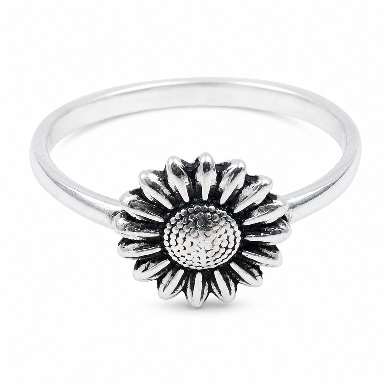 Plain Ring 925 Sterling Silver Southwest Ring (REXT132-15)