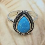 White Water Turquoise Size US 7 Sterling Silver Ring (RS22-254)