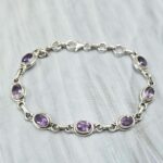 Amethyst 925 Sterling Silver Bracelet (RS67-213)