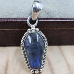 Labradorite Coffin 925 Sterling Silver Pendant (RS29-464)