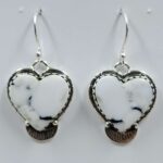White Buffallo Turquoise 925 Sterling Silver Earring (REXT22-187)
