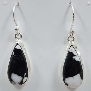 White Buffallo Turquoise 925 Sterling Silver Earring (REXT22-189)