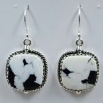 White Buffallo Turquoise 925 Sterling Silver Earring (REXT22-217)