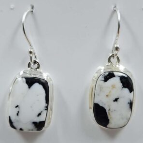 White Buffallo Turquoise 925 Sterling Silver Earring (REXT22-219)
