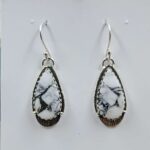 White Buffallo Turquoise 925 Sterling Silver Earring (REXT22-190)