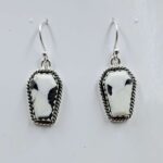 White Buffallo Turquoise 925 Sterling Silver Earring (REXT22-228)