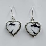 White Buffallo Turquoise 925 Sterling Silver Earring (REXT22-176)