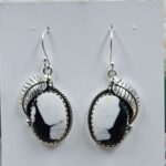 White Buffallo Turquoise 925 Sterling Silver Earring (REXT22-205)