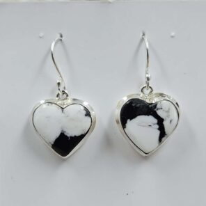 White Buffallo Turquoise 925 Sterling Silver Earring (REXT22-173)