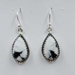 White Buffallo Turquoise 925 Sterling Silver Earring (REXT22-192)