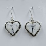 White Buffallo Turquoise 925 Sterling Silver Earring (REXT22-186)