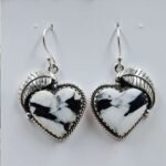 White Buffallo Turquoise 925 Sterling Silver Earring (REXT22-174)
