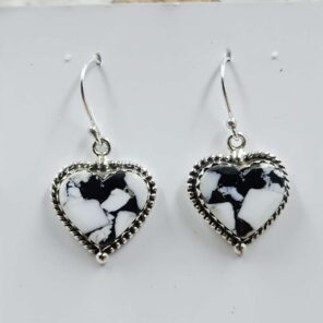 White Buffallo Turquoise 925 Sterling Silver Earring (REXT22-177)