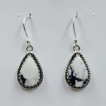 White Buffallo Turquoise 925 Sterling Silver Earring (REXT22-194)