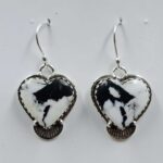 White Buffallo Turquoise 925 Sterling Silver Earring (REXT22-178)