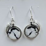 White Buffallo Turquoise 925 Sterling Silver Earring (REXT22-224)