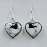 White Buffallo Turquoise 925 Sterling Silver Earring (REXT22-184)