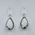 White Buffallo Turquoise 925 Sterling Silver Earring (REXT22-193)