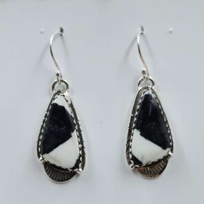 White Buffallo Turquoise 925 Sterling Silver Earring (REXT22-227)