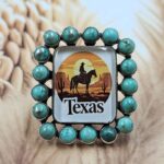 Southwest Doublet & Turquoise ADJ Cluster Ring (REXT18-2)