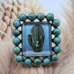 Southwest Doublet & Turquoise ADJ Cluster Ring (REXT18-4)