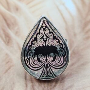 Aurora Opal Ace Doublet 925 Sterling Silver Ring (RS66-97)