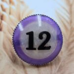 Snow Poll Ball No.12 Adjustable 925 Sterling Silver Ring (RS66-79)
