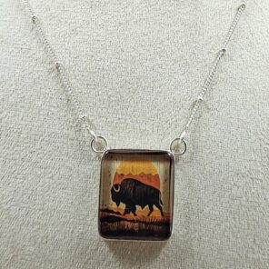 Southwest Doublet 10" 925 Sterling Silver Necklace (RS66-110)