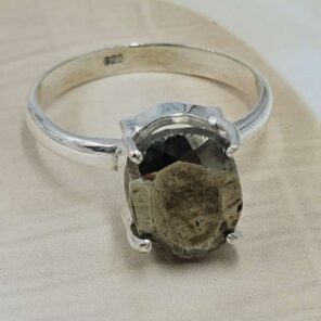 Pyrite Size US 6 925 Sterling Silver Ring (RS68-99)