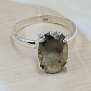 Pyrite 925 Sterling Silver Ring (RS68-104)