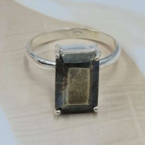 Pyrite 925 Sterling Silver Ring (RS68-102)