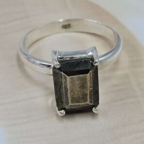 Pyrite 925 Sterling Silver Ring (RS68-103)