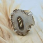 Solar Moss Stalactite Size US 7 925 Sterling Silver Ring (RS68-89)